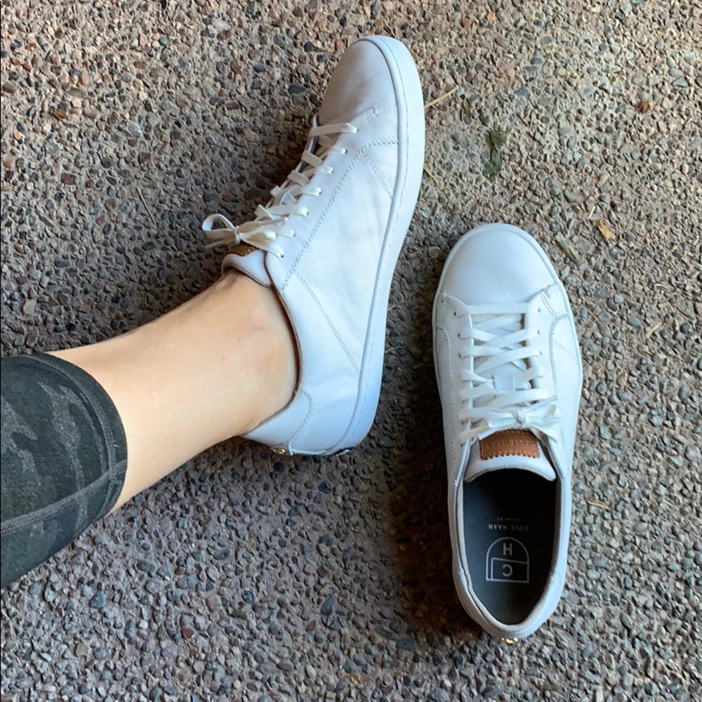 Cole Haan Leather Lace-Up Sneaker